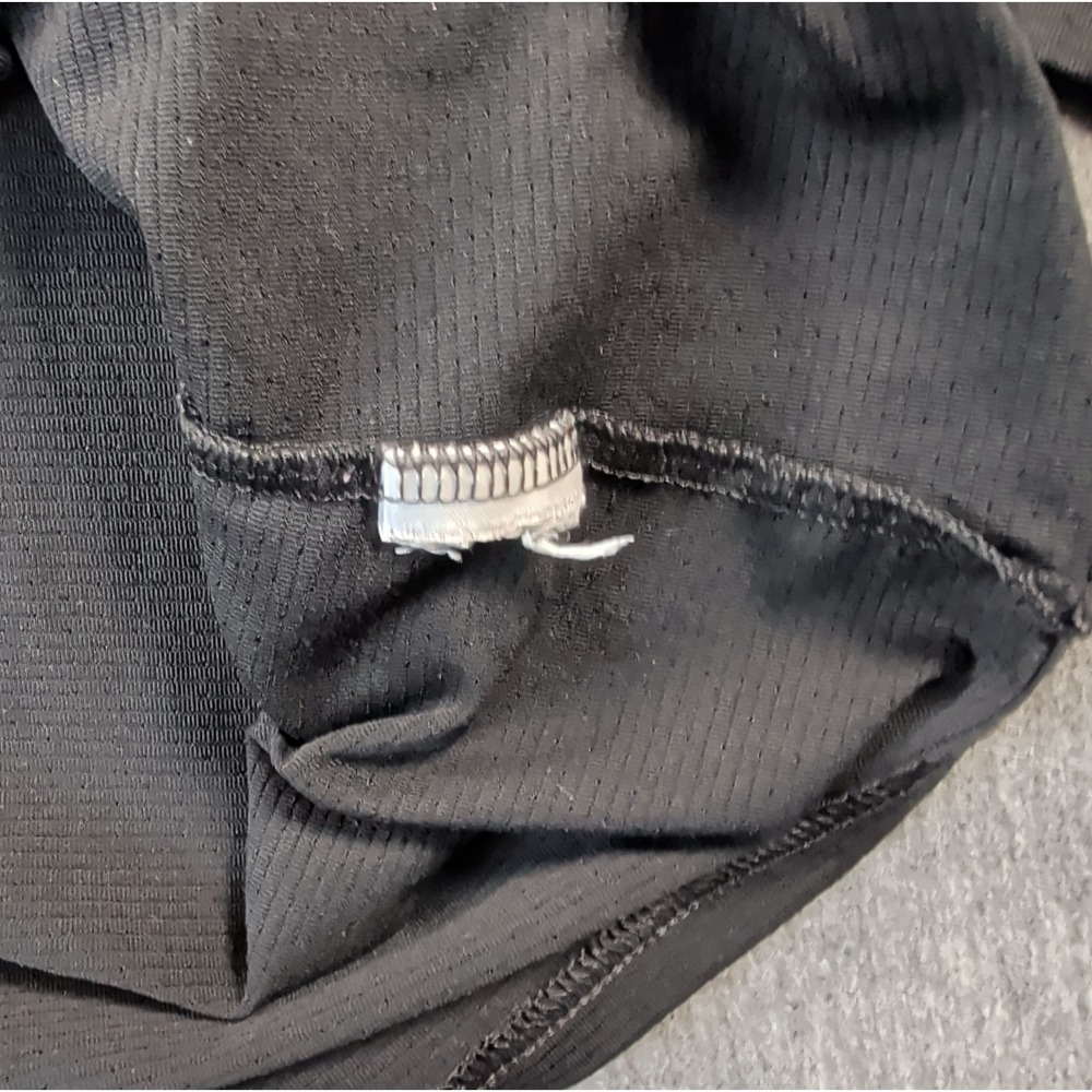 Gymshark Mesh Black Long Sleeve Crew Neck Stretch Athletic Shirt Sz S Training - Picture 8 of 8